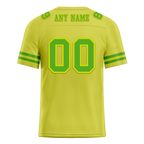 Custom Yellow Sleeve Stripes Green Personalized Authentic Football Jersey FBJ02-bc0f0d9