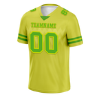 Custom Yellow Sleeve Stripes Green Personalized Authentic Football Jersey FBJ02-bc0f0d9