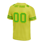 Custom Yellow Sleeve Stripes Green Personalized Authentic Football Jersey FBJ02-bc0f0d9
