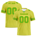 Custom Yellow Sleeve Stripes Green Personalized Authentic Football Jersey FBJ02-bc0f0d9