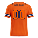 Custom Orange Sleeve Stripes Orange Personalized Authentic Football Jersey FBJ02-bc0f0e0