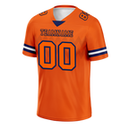 Custom Orange Sleeve Stripes Orange Personalized Authentic Football Jersey FBJ02-bc0f0e0