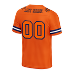 Custom Orange Sleeve Stripes Orange Personalized Authentic Football Jersey FBJ02-bc0f0e0