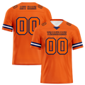 Custom Orange Sleeve Stripes Orange Personalized Authentic Football Jersey FBJ02-bc0f0e0