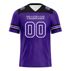 Custom Purple Sleeve Stripes Purple Personalized Authentic Football Jersey FBJ02-bc0f0ea