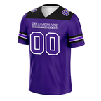 Custom Purple Sleeve Stripes Purple Personalized Authentic Football Jersey FBJ02-bc0f0ea