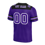 Custom Purple Sleeve Stripes Purple Personalized Authentic Football Jersey FBJ02-bc0f0ea