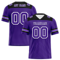 Custom Purple Sleeve Stripes Purple Personalized Authentic Football Jersey FBJ02-bc0f0ea
