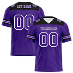 Custom Purple Sleeve Stripes Purple Personalized Authentic Football Jersey FBJ02-bc0f0ea
