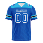 Custom Blue Sleeve Stripes Blue Personalized Authentic Football Jersey FBJ02-bc0f0eb