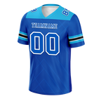 Custom Blue Sleeve Stripes Blue Personalized Authentic Football Jersey FBJ02-bc0f0eb