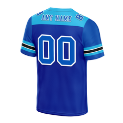 Custom Blue Sleeve Stripes Blue Personalized Authentic Football Jersey FBJ02-bc0f0eb