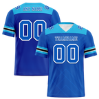 Custom Blue Sleeve Stripes Blue Personalized Authentic Football Jersey FBJ02-bc0f0eb