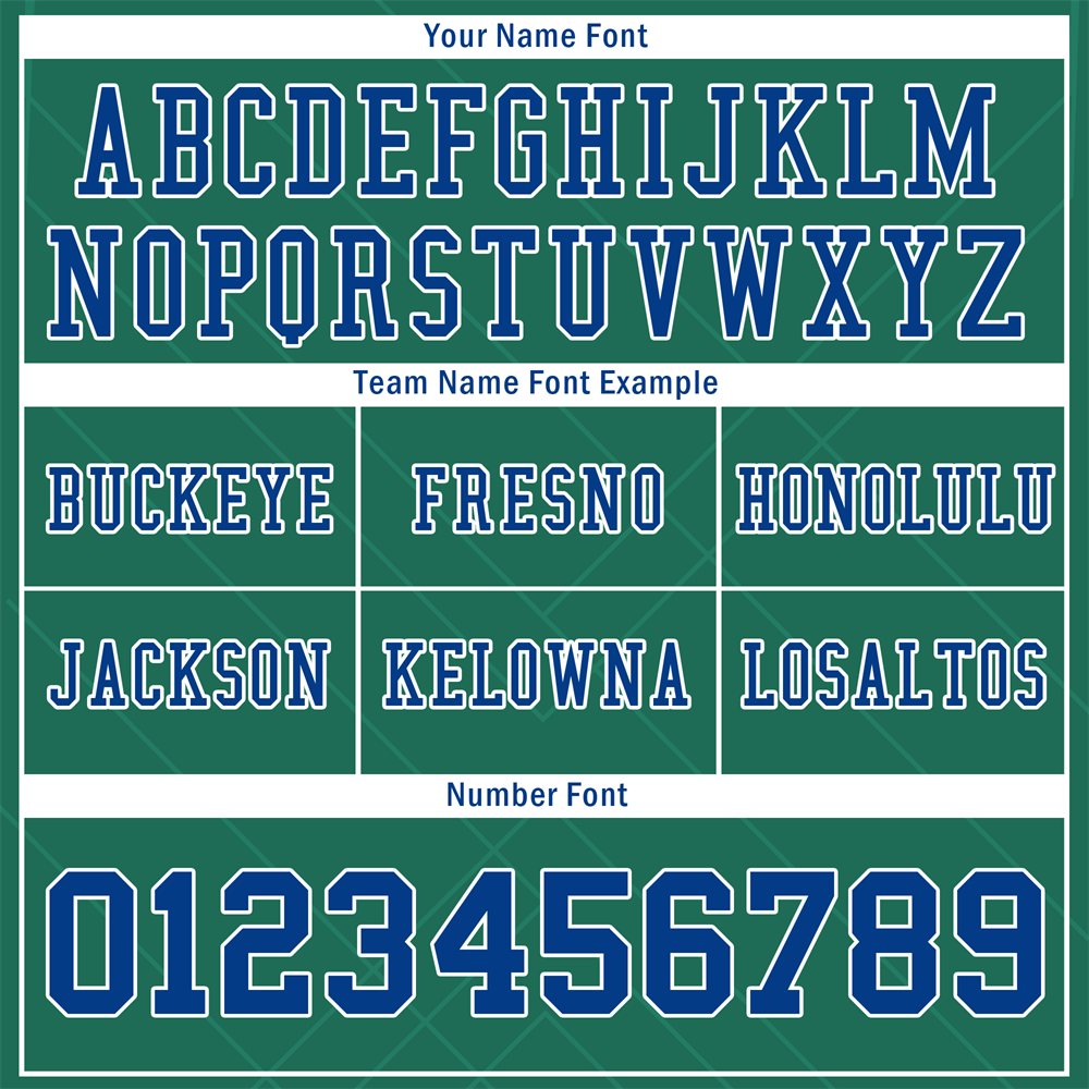 Custom Green Sleeve Stripes Blue Personalized Authentic Football Jersey FBJ02-bc0f0ec