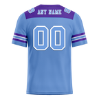 Custom Aqua Sleeve Stripes Aqua Personalized Authentic Football Jersey FBJ02-bc0f0ee
