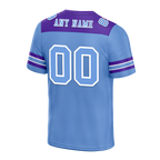 Custom Aqua Sleeve Stripes Aqua Personalized Authentic Football Jersey FBJ02-bc0f0ee