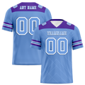 Custom Aqua Sleeve Stripes Aqua Personalized Authentic Football Jersey FBJ02-bc0f0ee