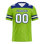 Custom Green Sleeve Stripes White Personalized Authentic Football Jersey FBJ02-bc0f0ef