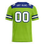 Custom Green Sleeve Stripes White Personalized Authentic Football Jersey FBJ02-bc0f0ef