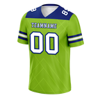 Custom Green Sleeve Stripes White Personalized Authentic Football Jersey FBJ02-bc0f0ef