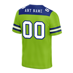 Custom Green Sleeve Stripes White Personalized Authentic Football Jersey FBJ02-bc0f0ef