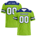Custom Green Sleeve Stripes White Personalized Authentic Football Jersey FBJ02-bc0f0ef