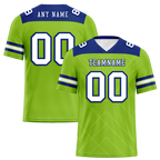 Custom Green Sleeve Stripes White Personalized Authentic Football Jersey FBJ02-bc0f0ef