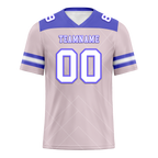Custom Pink Sleeve Stripes White Personalized Authentic Football Jersey FBJ02-bc0f0e7