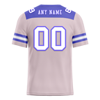 Custom Pink Sleeve Stripes White Personalized Authentic Football Jersey FBJ02-bc0f0e7