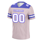 Custom Pink Sleeve Stripes White Personalized Authentic Football Jersey FBJ02-bc0f0e7