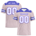 Custom Pink Sleeve Stripes White Personalized Authentic Football Jersey FBJ02-bc0f0e7