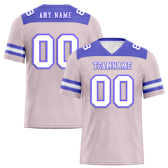 Custom Pink Sleeve Stripes White Personalized Authentic Football Jersey FBJ02-bc0f0e7