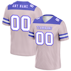 Custom Pink Sleeve Stripes White Personalized Authentic Football Jersey FBJ02-bc0f0e7