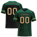 Custom Green Sleeve Stripes Orange Personalized Authentic Football Jersey FBJ02-bc0f0e8