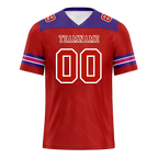 Custom Red Sleeve Stripes Red Personalized Authentic Football Jersey FBJ02-bc0f0e9