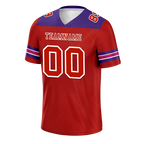 Custom Red Sleeve Stripes Red Personalized Authentic Football Jersey FBJ02-bc0f0e9