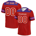 Custom Red Sleeve Stripes Red Personalized Authentic Football Jersey FBJ02-bc0f0e9