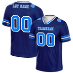 Custom Blue Sleeve Stripes Blue Personalized Authentic Football Jersey FBJ02-bc0f0fc