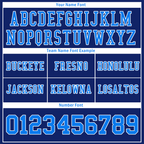 Custom Blue Sleeve Stripes Blue Personalized Authentic Football Jersey FBJ02-bc0f0fc