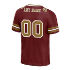 Custom Brown Sleeve Stripes Orange Personalized Authentic Football Jersey FBJ02-bc0f0fe