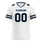 Custom White Sleeve Stripes Black Personalized Authentic Football Jersey FBJ02-bc0f0ff