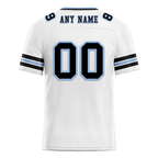 Custom White Sleeve Stripes Black Personalized Authentic Football Jersey FBJ02-bc0f0ff