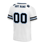 Custom White Sleeve Stripes Black Personalized Authentic Football Jersey FBJ02-bc0f0ff