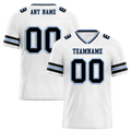 Custom White Sleeve Stripes Black Personalized Authentic Football Jersey FBJ02-bc0f0ff