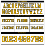 Custom White Sleeve Stripes Yellow Personalized Authentic Football Jersey FBJ02-bc0f0f7