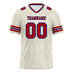 Custom White Sleeve Stripes Brown Personalized Authentic Football Jersey FBJ02-bc0f0f8