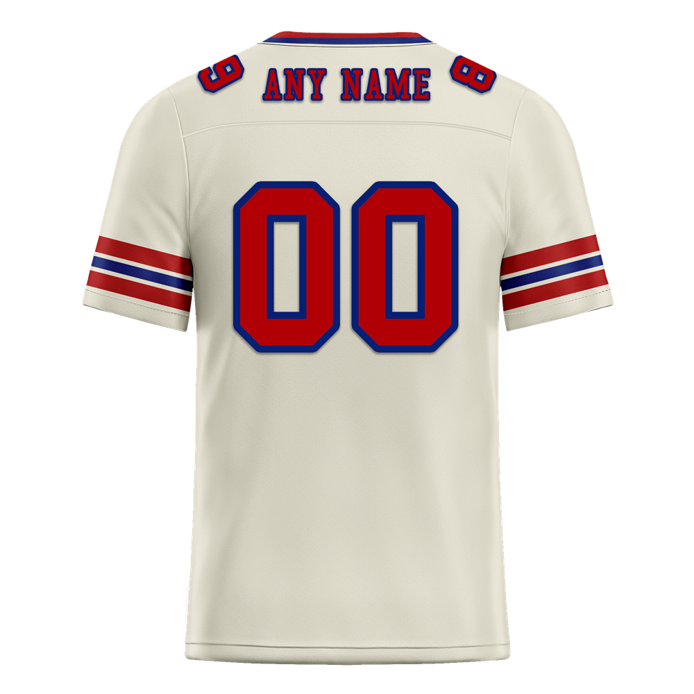 Custom White Sleeve Stripes Brown Personalized Authentic Football Jersey FBJ02-bc0f0f8