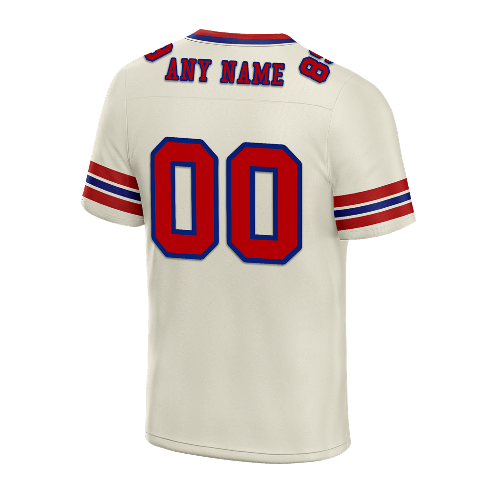Custom White Sleeve Stripes Brown Personalized Authentic Football Jersey FBJ02-bc0f0f8