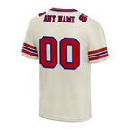 Custom White Sleeve Stripes Brown Personalized Authentic Football Jersey FBJ02-bc0f0f8
