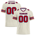 Custom White Sleeve Stripes Brown Personalized Authentic Football Jersey FBJ02-bc0f0f8